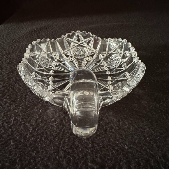 HAWKES American Brilliant Cut Glass Nappy Dish Bowl Signed - Picture 5 of 12